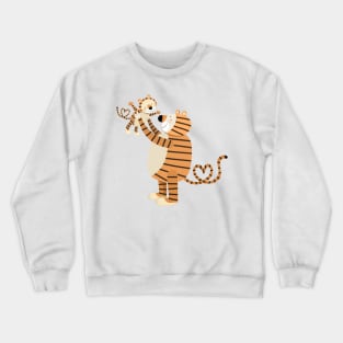 mother and baby tiger Crewneck Sweatshirt